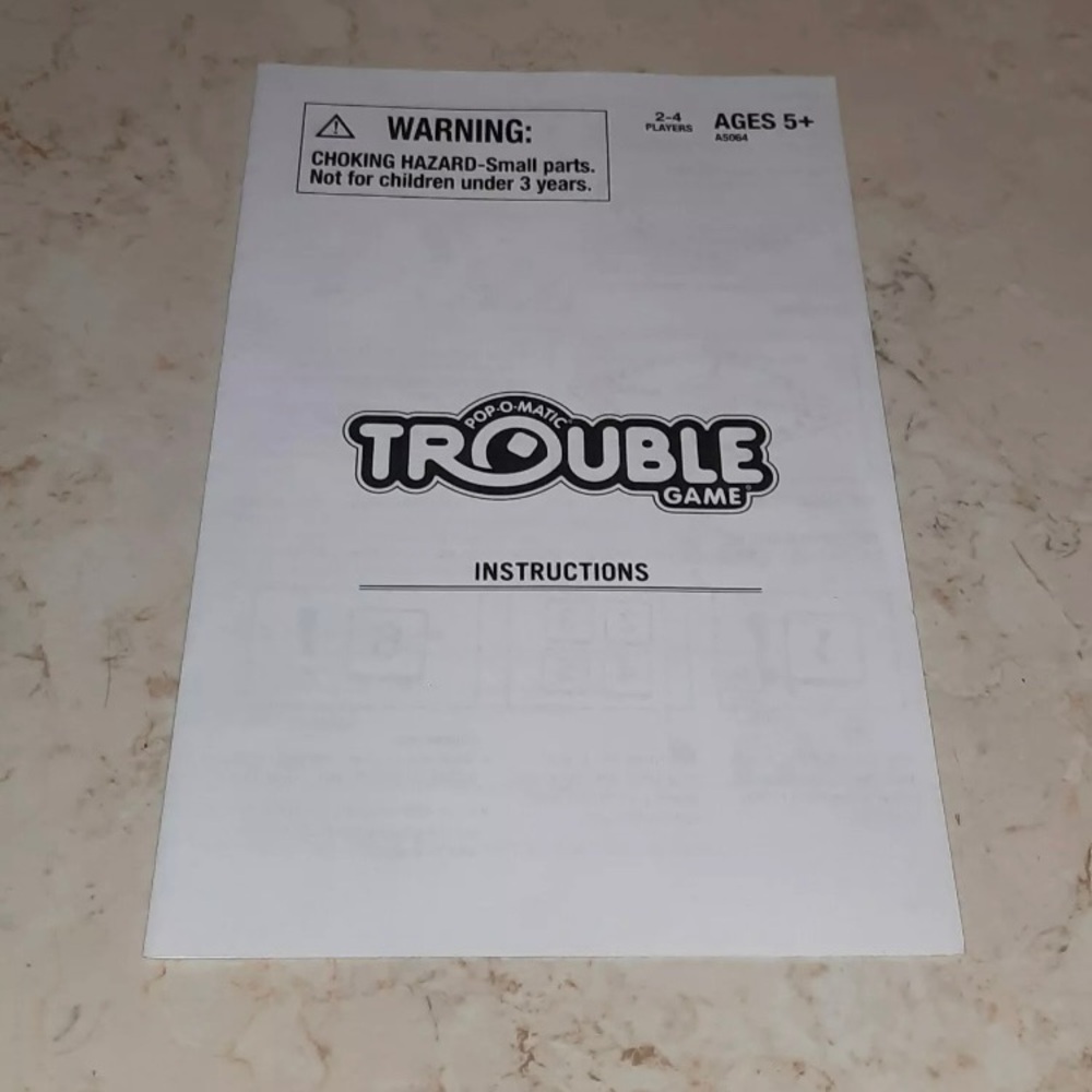2013 Trouble Game Replacement Piece Instructions